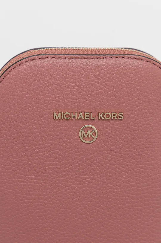 Δερμάτινη τσάντα MICHAEL Michael Kors ροζ