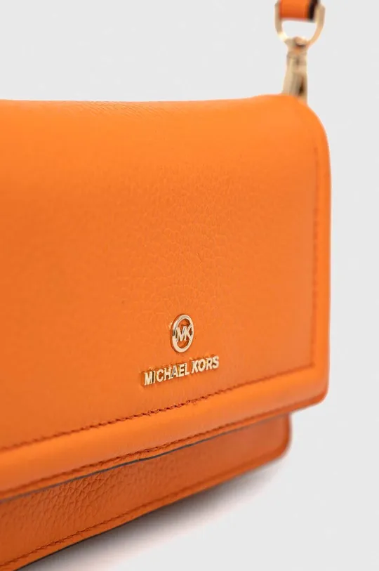 πορτοκαλί Δερμάτινη τσάντα ώμου MICHAEL Michael Kors