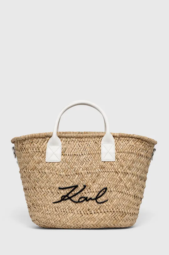 beżowy Karl Lagerfeld kosz plażowy 221W3081 Damski