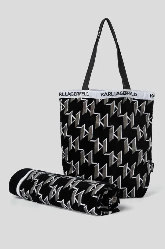 μαύρο Βαμβακερή πετσέτα Karl Lagerfeld Γυναικεία