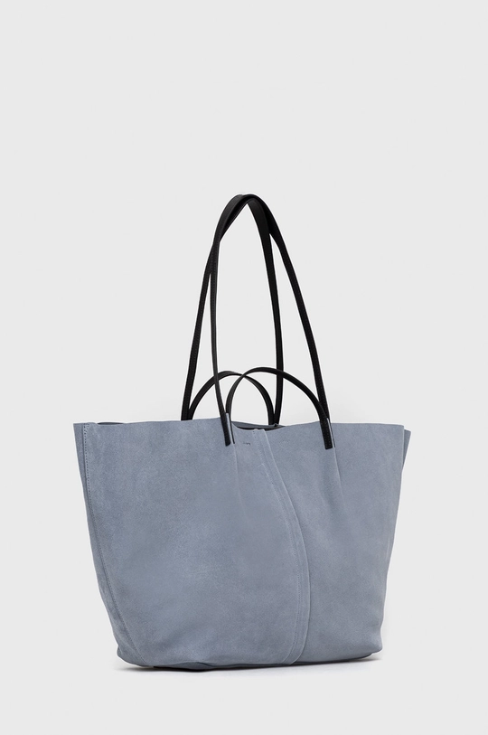 AllSaints torebka zamszowa NADALINE E/W TOTE niebieski