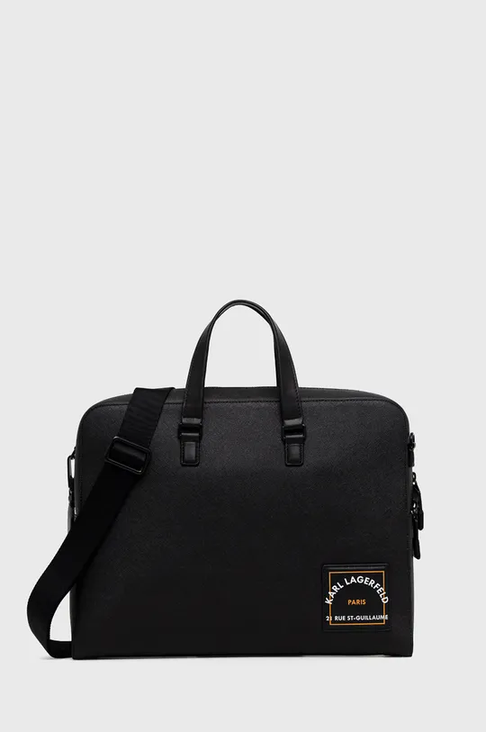crna Kožna torbica Karl Lagerfeld Muški