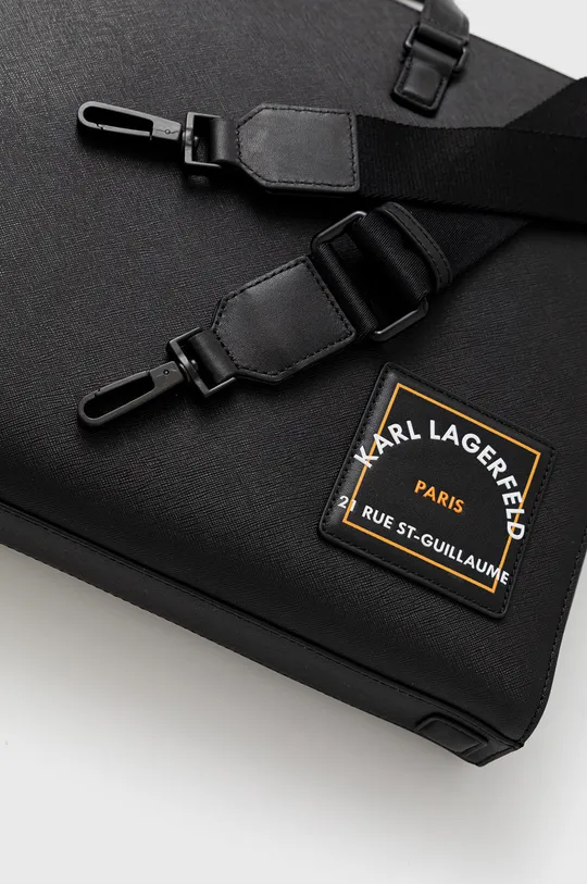 Кожаная сумочка Karl Lagerfeld чёрный