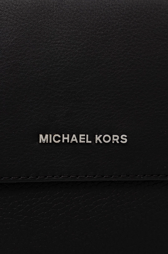 Kožená taška Michael Kors čierna