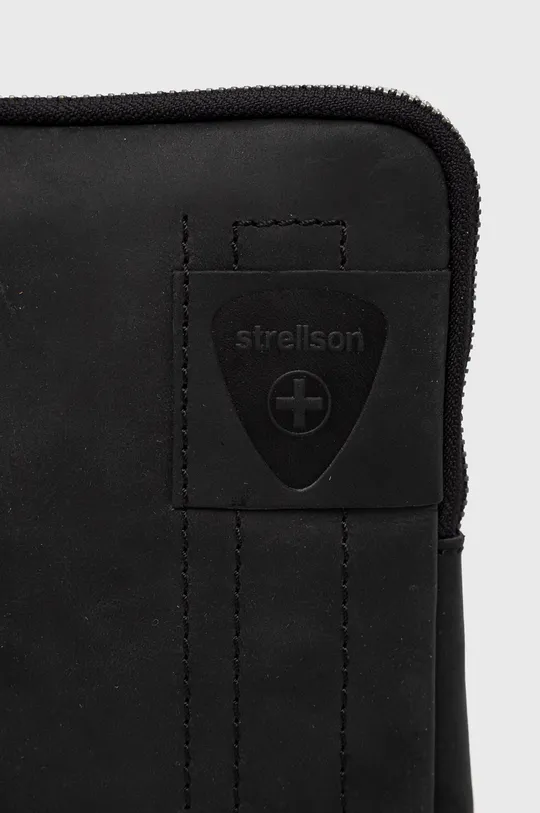 čierna Kožená taška Strellson