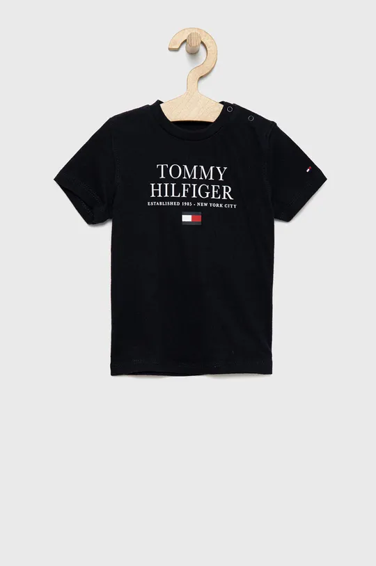 σκούρο μπλε Tommy Hilfiger - Παιδικό βαμβακερό μπλουζάκι Για αγόρια