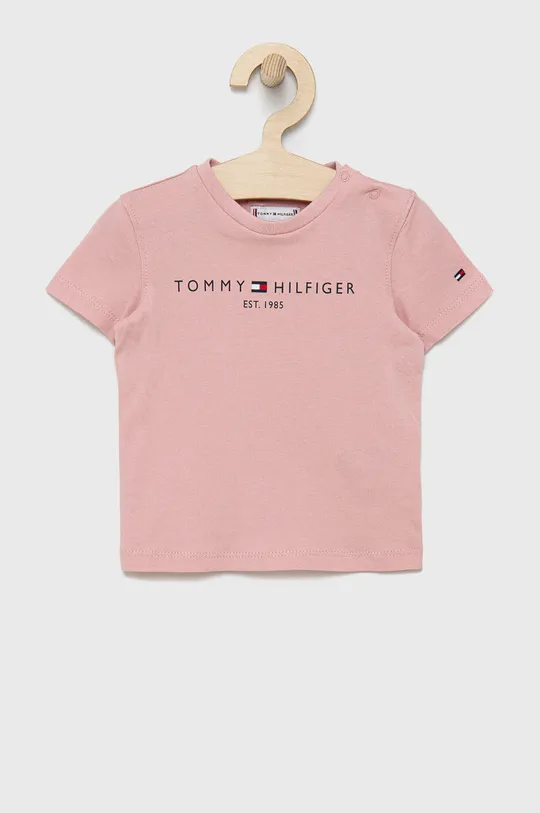ροζ Παιδικό βαμβακερό μπλουζάκι Tommy Hilfiger Για αγόρια
