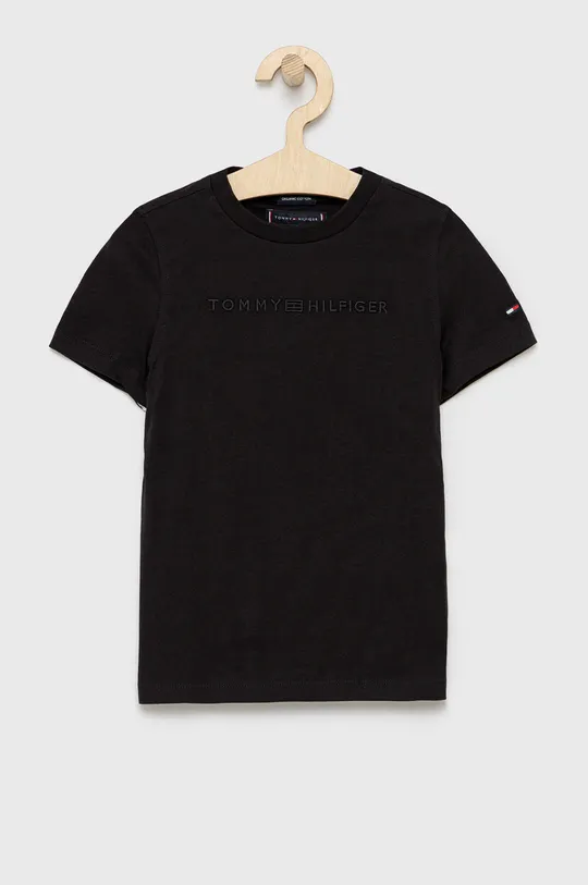 μαύρο Tommy Hilfiger - Παιδικό βαμβακερό μπλουζάκι Για αγόρια