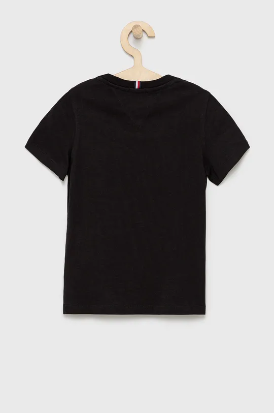 Tommy Hilfiger - Παιδικό βαμβακερό μπλουζάκι μαύρο