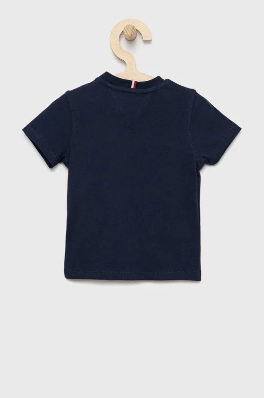 Tommy Hilfiger t-shirt bawełniany dziecięcy granatowy