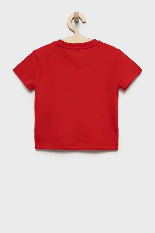 Детская хлопковая футболка Tommy Hilfiger красный