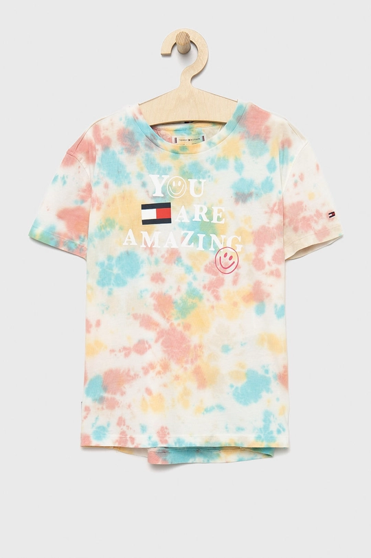 multicolor Tommy Hilfiger t-shirt bawełniany dziecięcy Chłopięcy