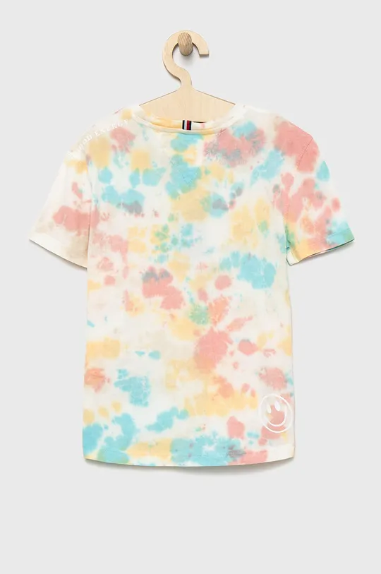 Παιδικό βαμβακερό μπλουζάκι Tommy Hilfiger πολύχρωμο