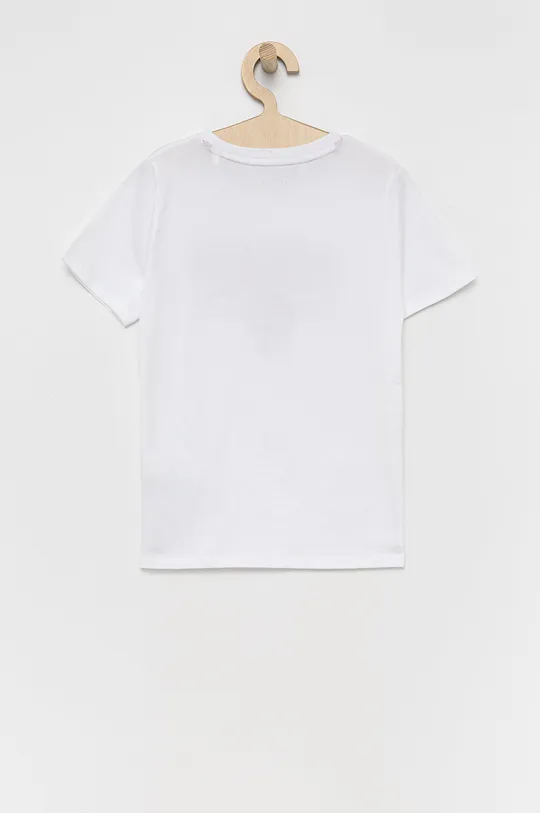 Guess - Παιδικό βαμβακερό μπλουζάκι λευκό