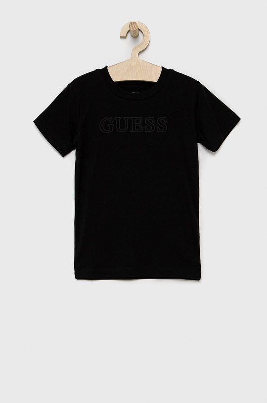 czarny Guess T-shirt dziecięcy Chłopięcy