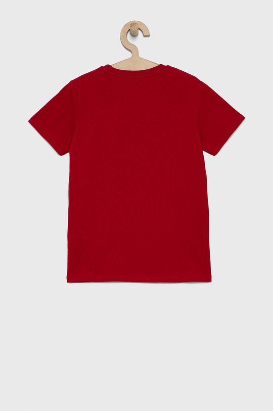Dječja pamučna majica kratkih rukava Guess crvena