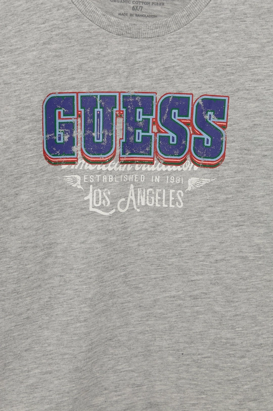 Guess T-shirt bawełniany dziecięcy 100 % Bawełna organiczna