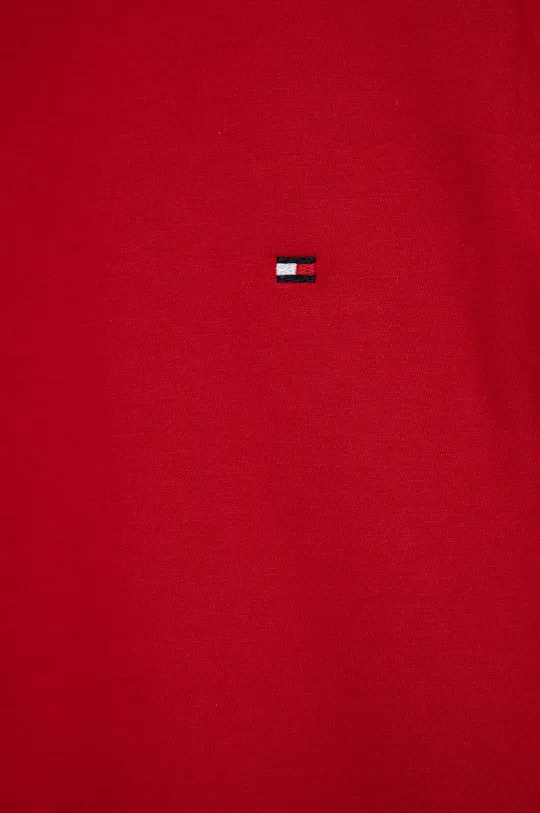 Παιδικό βαμβακερό μπλουζάκι Tommy Hilfiger κόκκινο