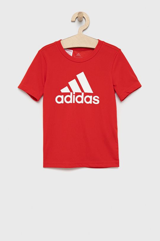 červená Dětské tričko adidas Performance GN1477 Chlapecký