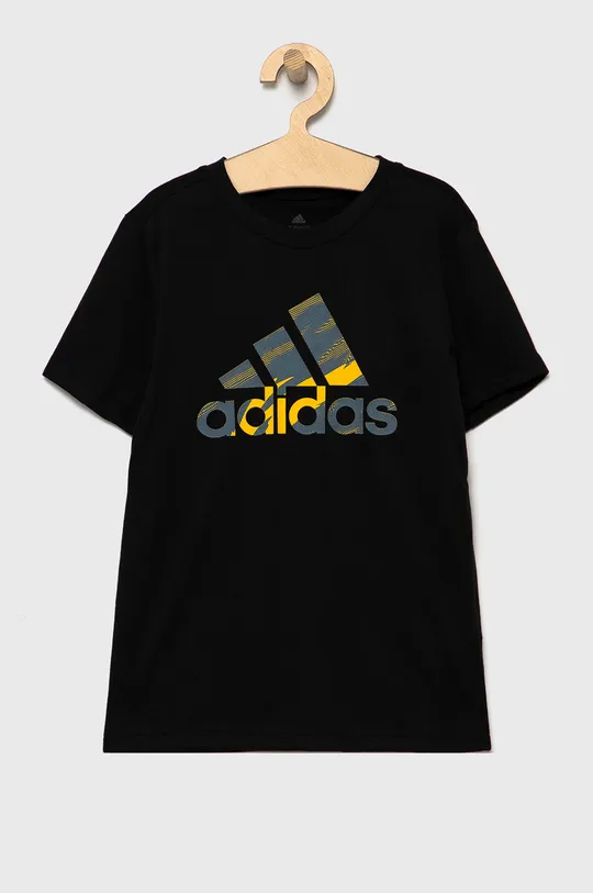 μαύρο Παιδικό μπλουζάκι adidas Performance Για αγόρια