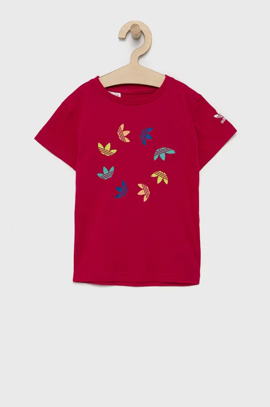 różowy adidas Originals T-shirt dziecięcy HE6837 Chłopięcy