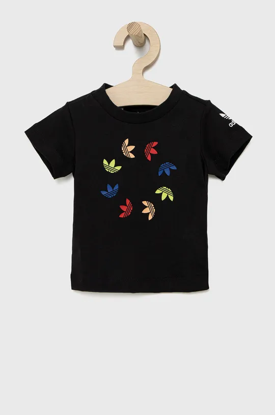 μαύρο adidas Originals - Παιδικό βαμβακερό μπλουζάκι Για αγόρια