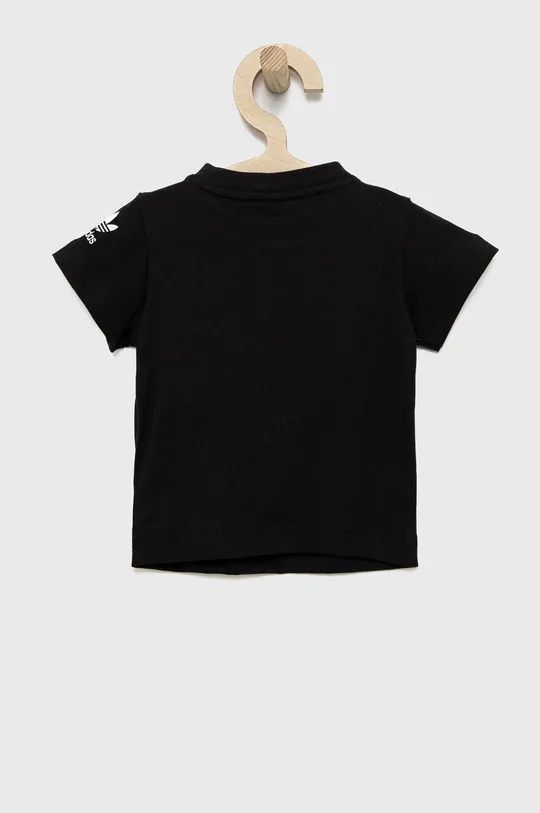 Детская хлопковая футболка adidas Originals HE6846 чёрный