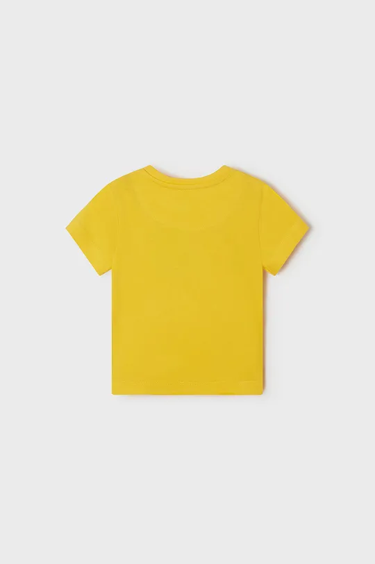 Παιδικό βαμβακερό μπλουζάκι Mayoral κίτρινο