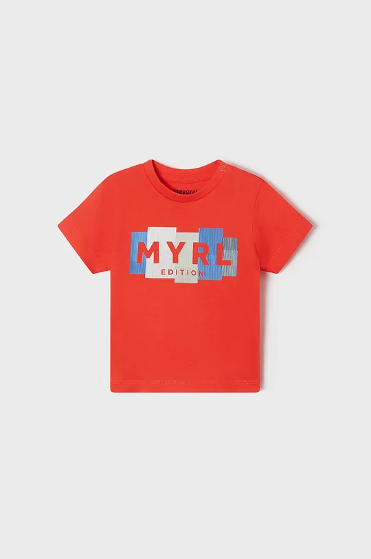 κόκκινο Παιδικό βαμβακερό μπλουζάκι Mayoral Για αγόρια