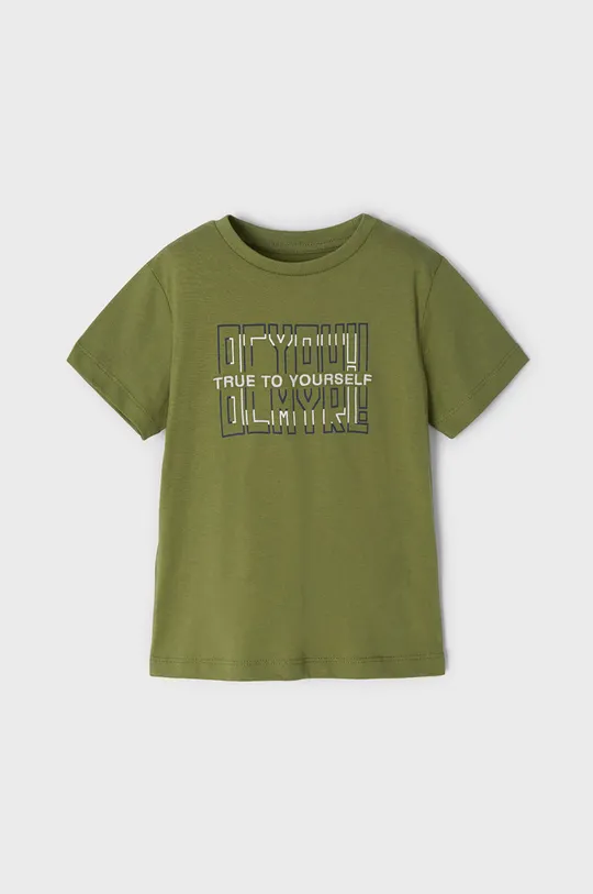 zelena Dječja pamučna majica kratkih rukava Mayoral Za dječake