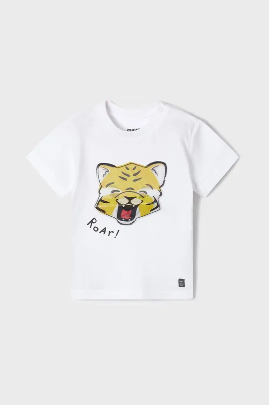 λευκό Mayoral - Παιδικό βαμβακερό μπλουζάκι Για αγόρια