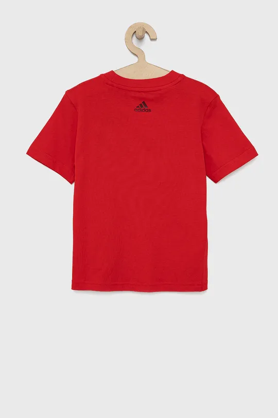 adidas Performance bombažna otroška majica rdeča