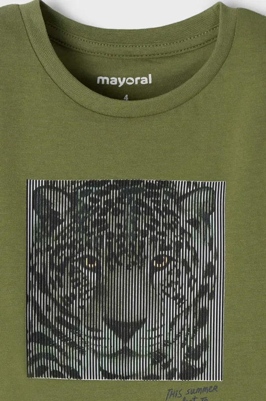 zelena Dječja pamučna majica kratkih rukava Mayoral