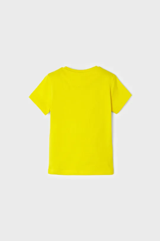 Mayoral T-shirt bawełniany dziecięcy żółty