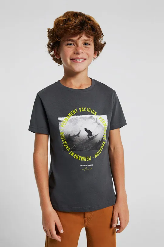 γκρί Παιδικό βαμβακερό μπλουζάκι Mayoral Για αγόρια