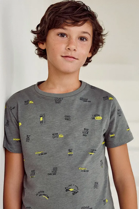 γκρί Mayoral - Παιδικό βαμβακερό μπλουζάκι Για αγόρια