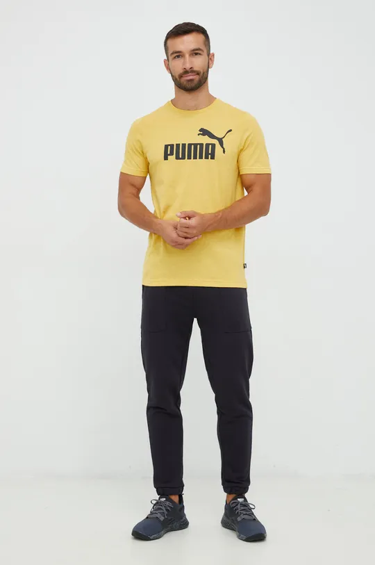 Puma t-shirt 58673631 żółty