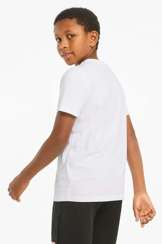 Παιδικό βαμβακερό μπλουζάκι Puma Για αγόρια