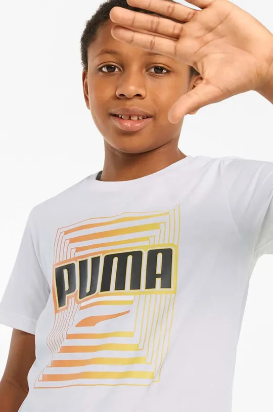 Детская хлопковая футболка Puma 847292