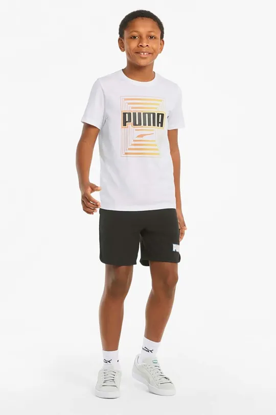 Παιδικό βαμβακερό μπλουζάκι Puma