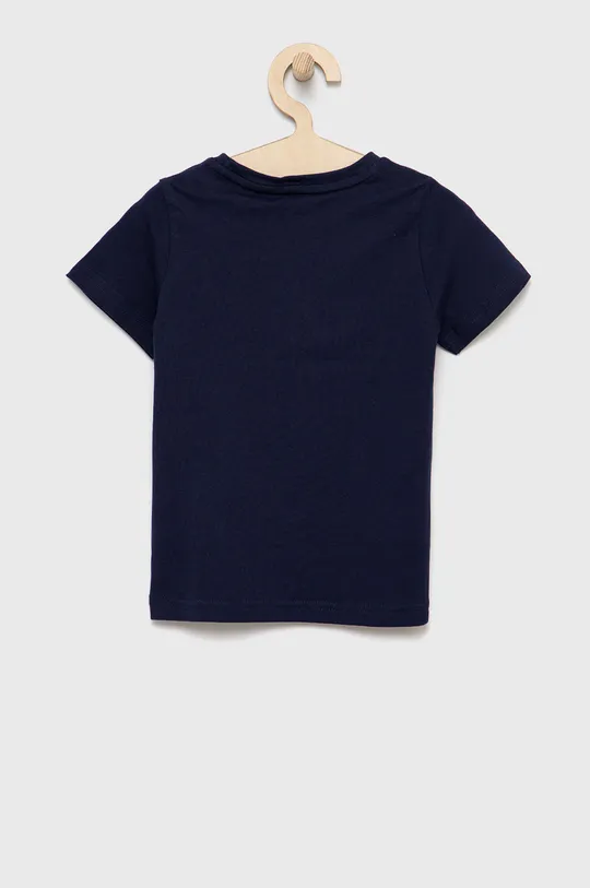 Παιδικό βαμβακερό μπλουζάκι Puma σκούρο μπλε