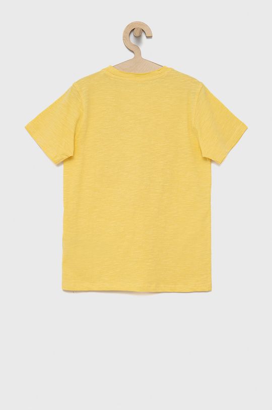 Guess tricou de bumbac pentru copii galben