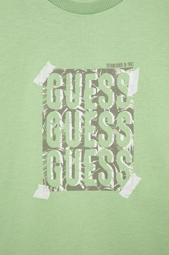 Guess t-shirt bawełniany dziecięcy 100 % Bawełna