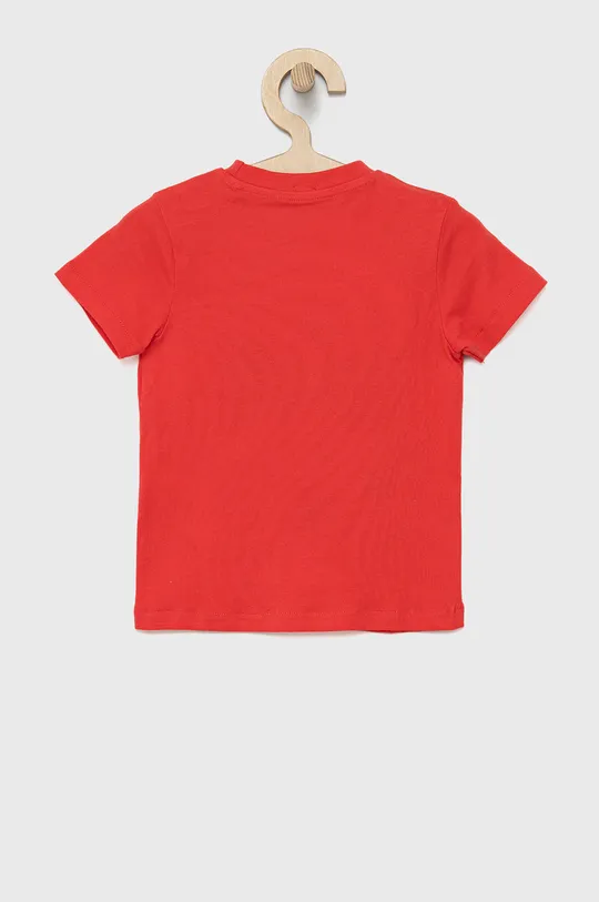 Παιδικό βαμβακερό μπλουζάκι Guess κόκκινο