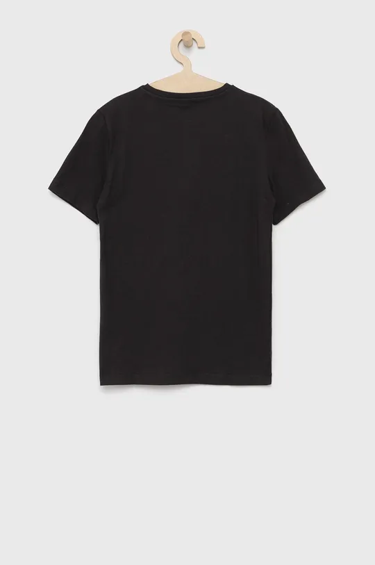 crna Dječja pamučna majica kratkih rukava Calvin Klein Jeans