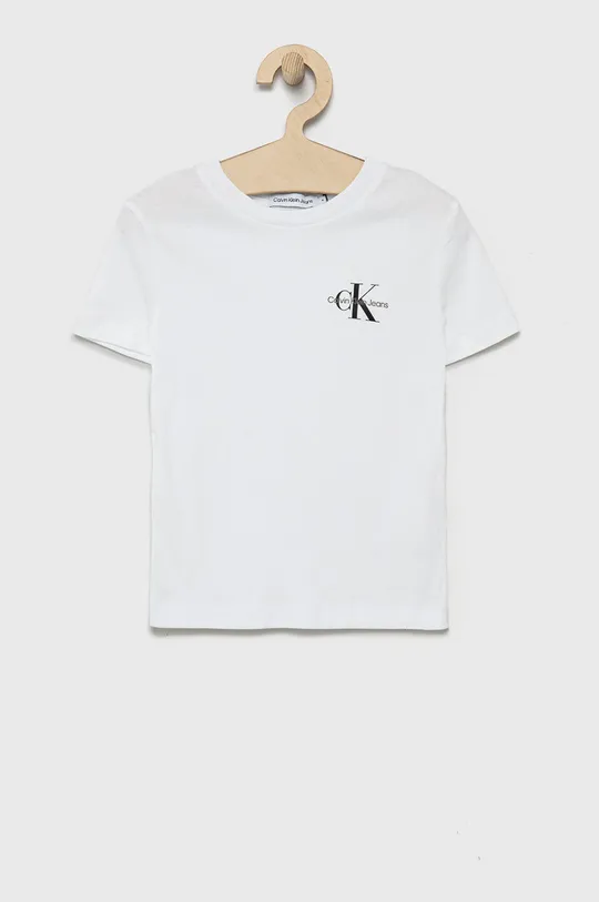 λευκό Calvin Klein Jeans - Παιδικό βαμβακερό μπλουζάκι Για αγόρια
