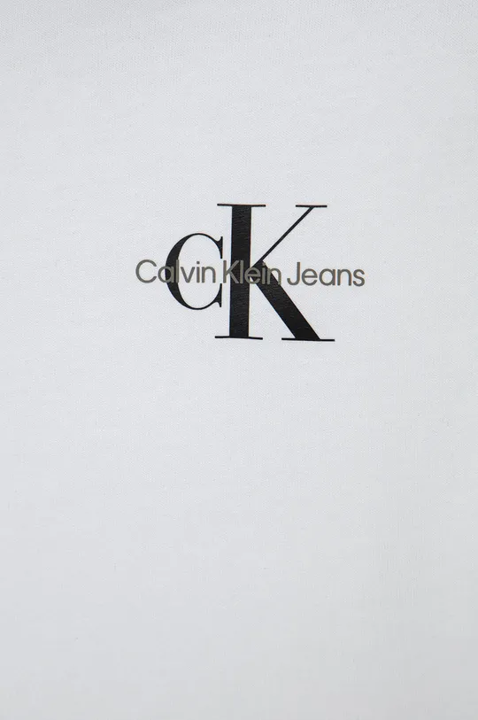 Calvin Klein Jeans - Παιδικό βαμβακερό μπλουζάκι λευκό