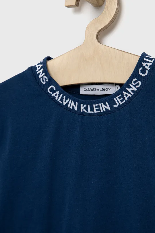 Детская хлопковая футболка Calvin Klein Jeans  100% Хлопок