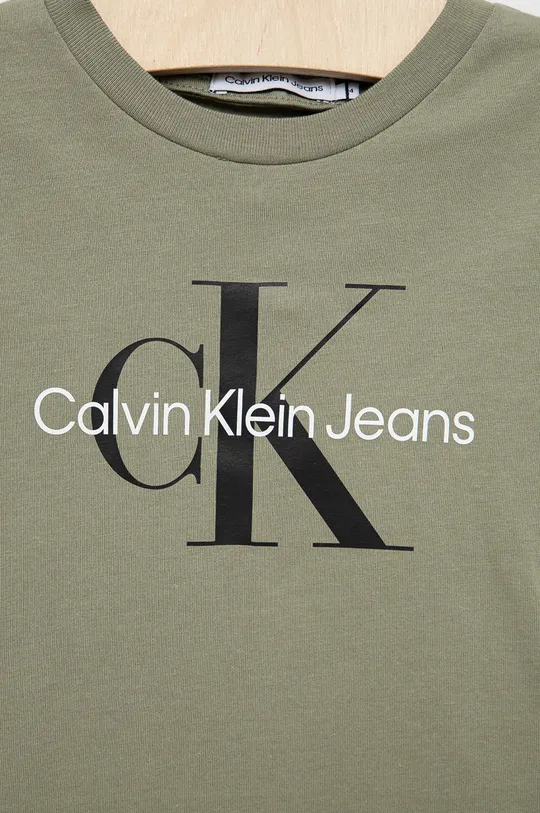Calvin Klein Jeans t-shirt bawełniany dziecięcy IU0IU00267.PPYY 100 % Bawełna