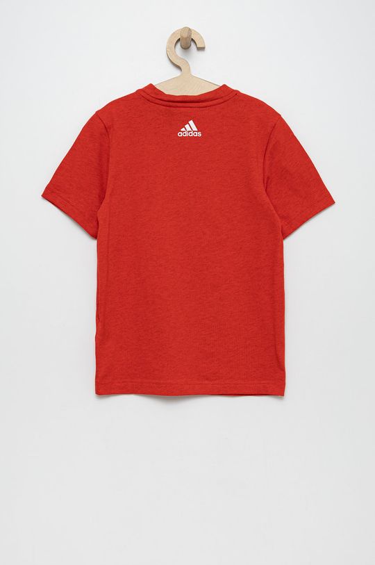 Dětské bavlněné tričko adidas Performance HG8863 červená